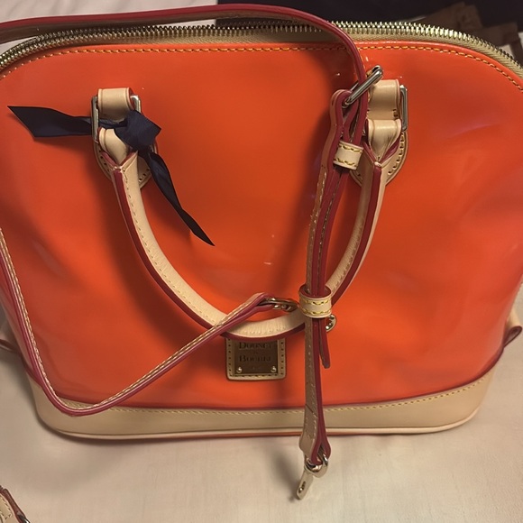 Dooney & Bourke Handbags - Dooney & Bourke Orange Satchel Bag